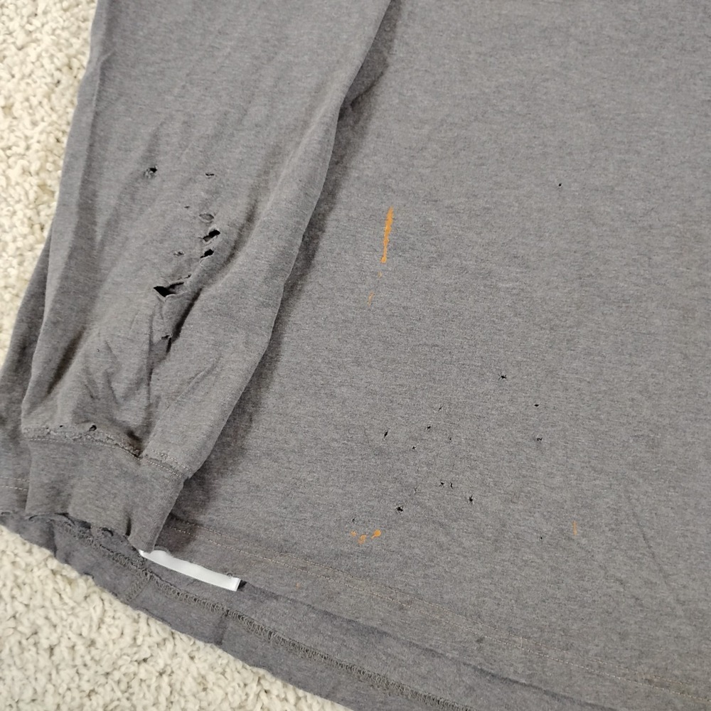 Ariat Shirt Mens Large Gray FR Fire Resistant Cat 2 2112 Workwear Long Sleeve - Picture 4 of 9